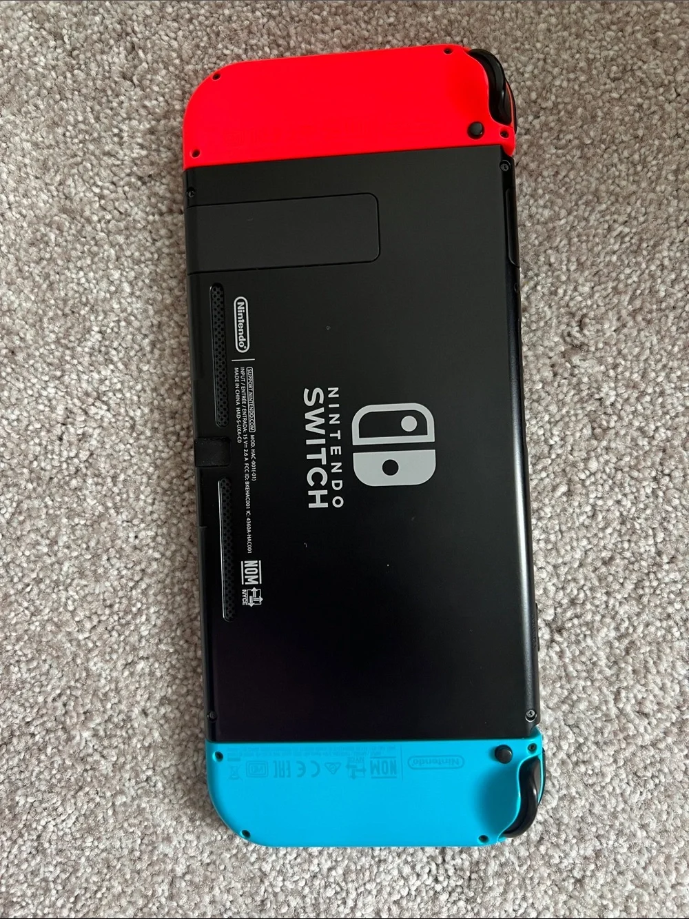 Nintendo Switch with Neon Blue & Neon Red Joy-con